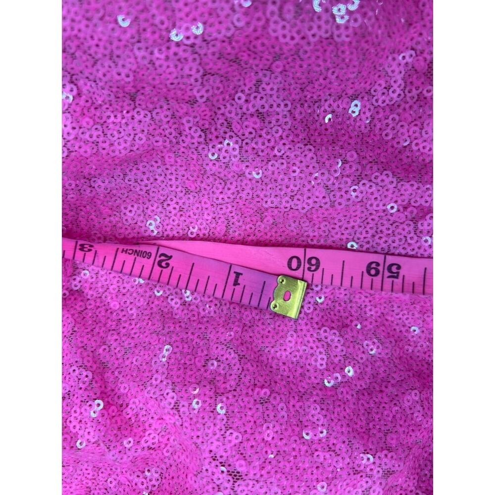 Portia & Scarlett hot pink sequin gown sz 4 - Picture 7 of 10